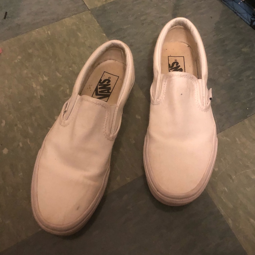 Classic white slip on vans